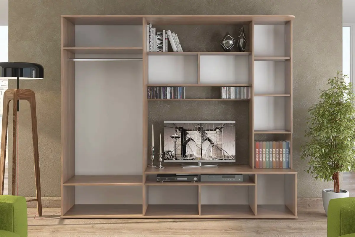 Гостиная Стендмебель Софи 2.3м (Ясень Шимо Темный/Ясень Шимо Светлый) - 5