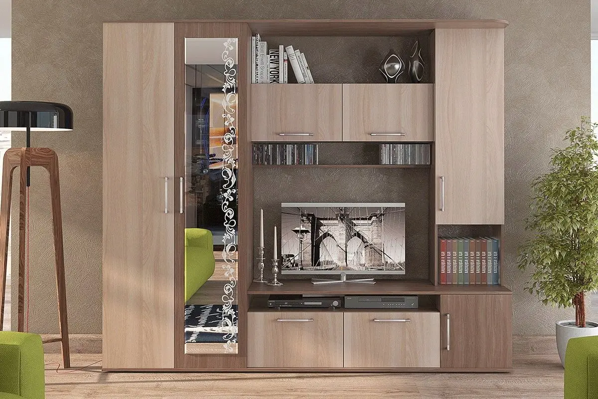 Гостиная Стендмебель Софи 2.3м (Ясень Шимо Темный/Ясень Шимо Светлый) - 3