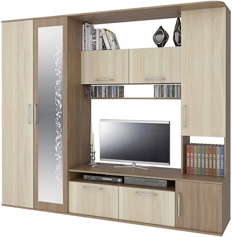 Гостиная Stolline Алегро СТЛ.111.02М (Ясень Шимо Темный/Ясень Шимо Светлый)