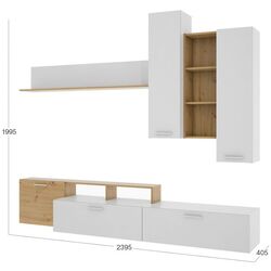Living Stolline Gratsiya СТЛ.411.01 2.4m (Wild Oak/White) Thumb