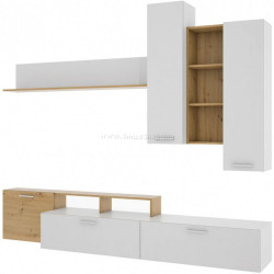 Гостиная Stolline Грация СТЛ.411.01 2.4м (Дуб Дикий/Белый)