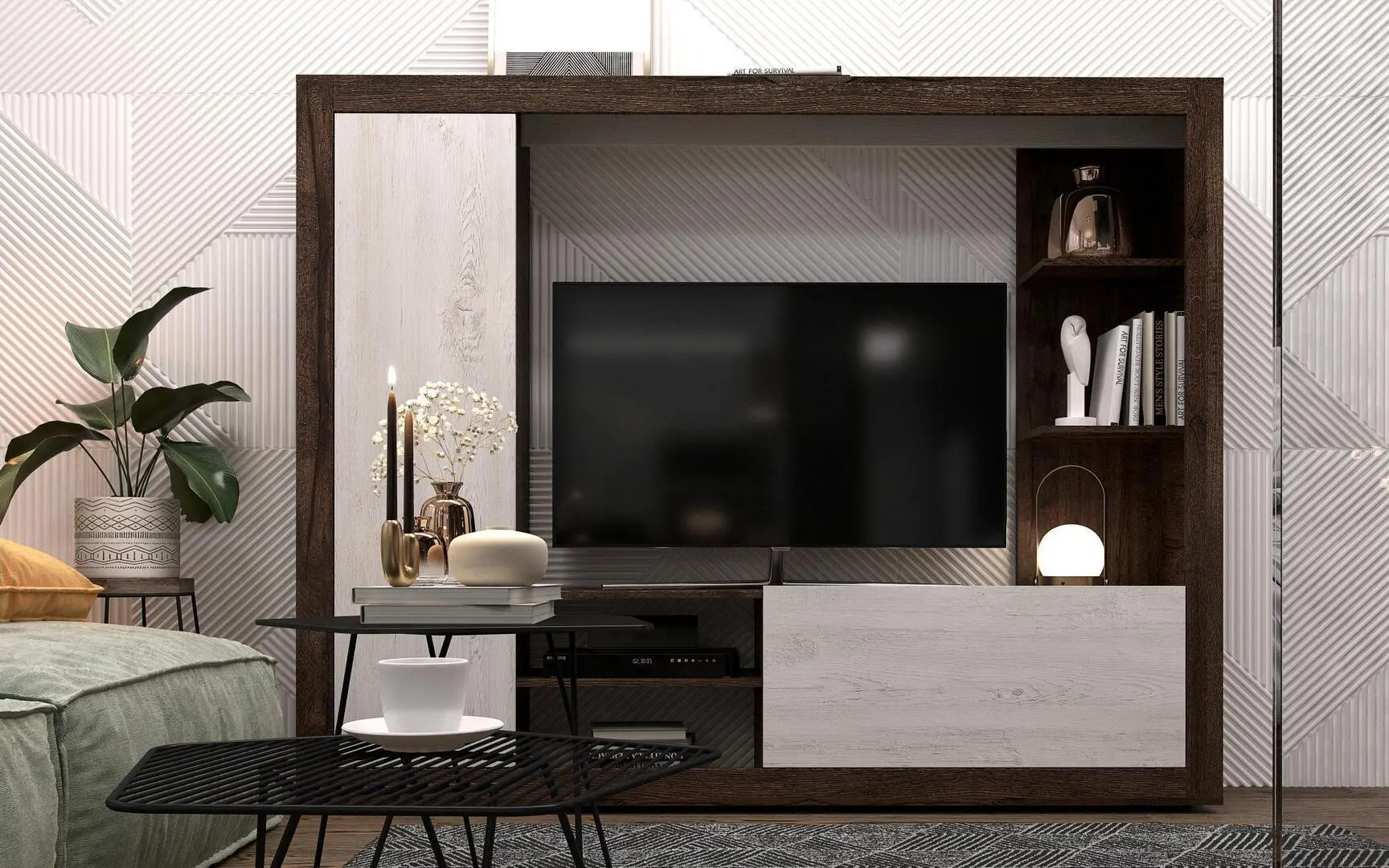 Living SV-Mebel Nr.10 (April Oak Dark/Santorini Pine Light) - 3