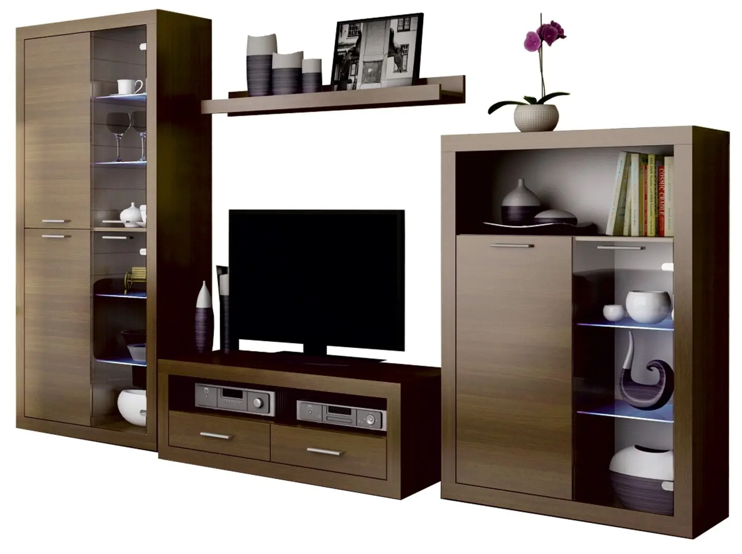 Living Tempo Kondela Togo 2 New Led (Walnut Warmia)
