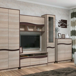 Living + Comoda Yasen Jeneva 3.35m (Sonoma Oak Truffle/Wenge Magic)