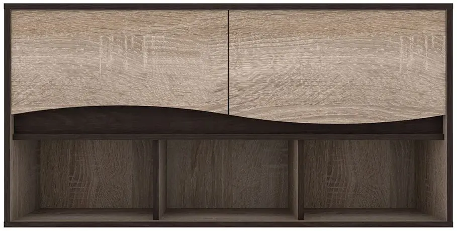 Living + Comoda Yasen Jeneva 3.35m (Sonoma Oak Truffle/Wenge Magic)