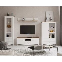 Living Yasen Karina REG1W2S+POL140+KOM1D2S+RTV2D1S (Nymphea Alba/Sonoma Oak Truffle) Thumb