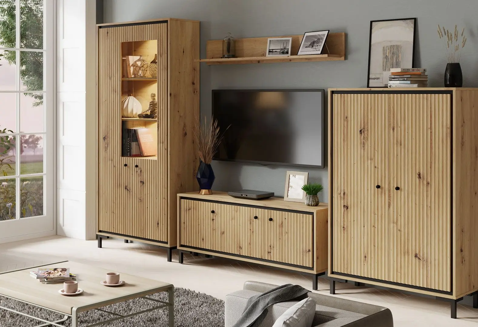 Гостиная Yasen Parii A 3.08м (Дуб Артизан)