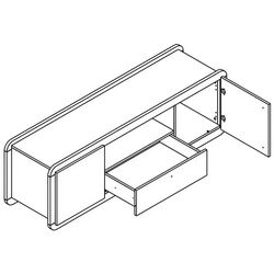Гостиная Yasen Ски 3.04м (Нимфеа Альба/Дуб Аппалачи) Thumb