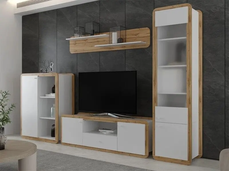 Гостиная Yasen Ski 3.07м (Нимфеа Альба/Дуб Аппалачи)