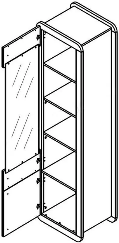 Гостиная Yasen Ski 3.07м (Нимфеа Альба/Дуб Аппалачи)