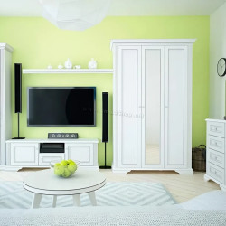 Living Yasen White 4.12m + Comoda 4S 90 (Silver Pine)