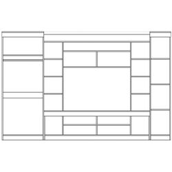 Гостиная Yasen Вероника (Дуб Сонома Трюфель/Белый) Thumb