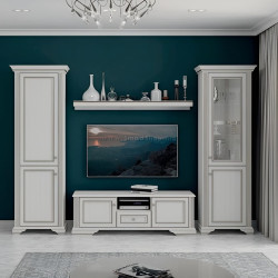 Living Yasen White 3.13m 1D1W + 2D + Raft 160 + TumbaTV 160 (Silver Pine)