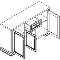 Гостиная Yasen White 3.13м 1D1W + 3D1S (Серебреная Сосна) Thumb