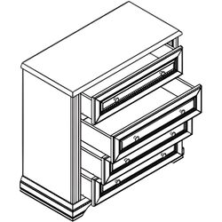 Living Yasen White 3.13m 2D + 1D1W + 2W3S1B + 4S 90 + Raft 160 (Silver Pine) Thumb