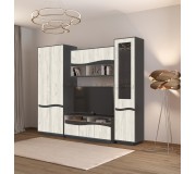 Living Yasen Jeneva 2.45m (Graphite Grey/Craft Oak White)