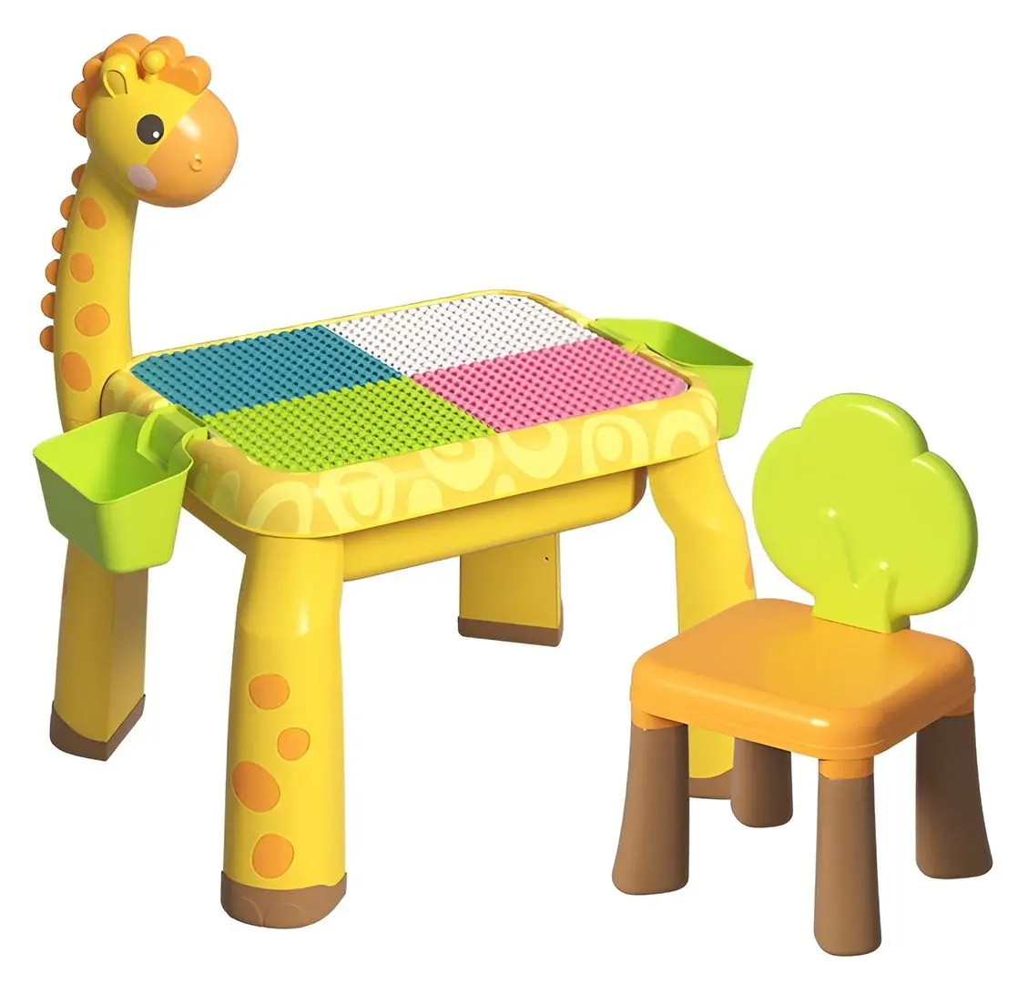 Set masuta+scaun AliBibi Cute Giraffe IBH5284255 (Yellow)