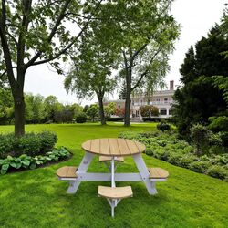 Masa cu scaune Axi A031.002.01 (Wood/White) Thumb