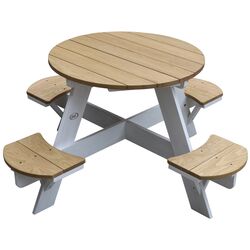 Masa cu scaune Axi A031.002.01 (Wood/White)