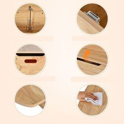 Masuta pentru copii 3in1 Costway HW67660NA (Natural) Thumb