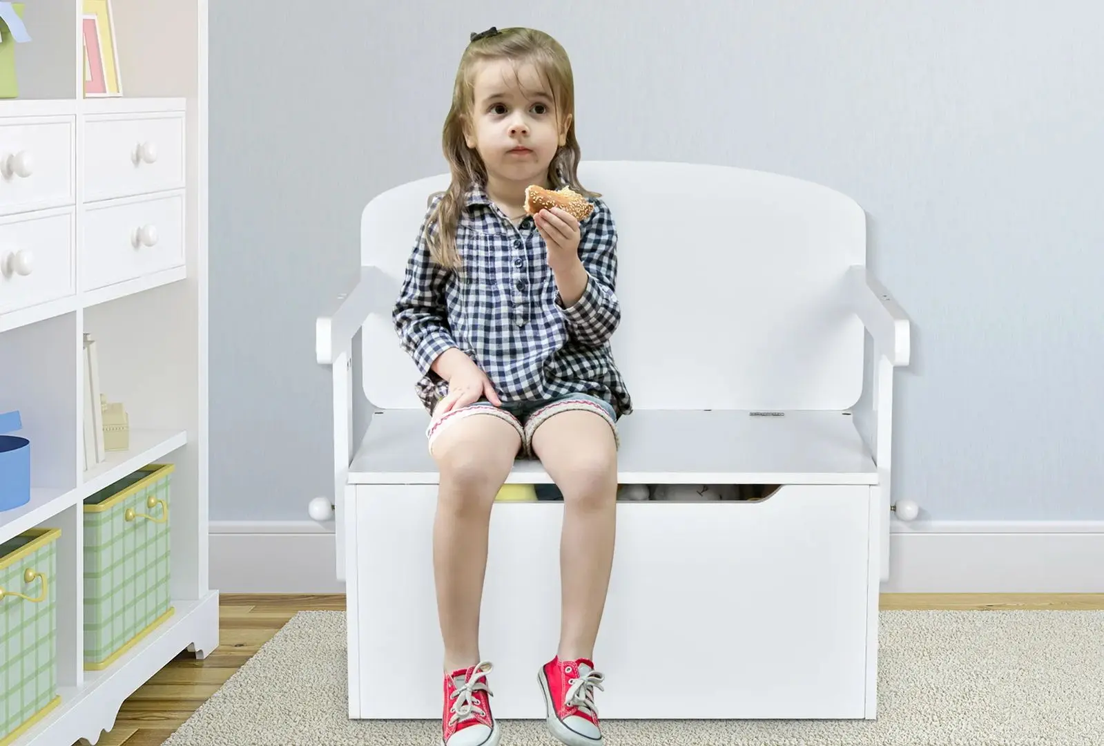 Masuta pentru copii 3in1 Costway HW67660WH (White)