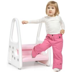 Tabureta-scara pentru copii Costway BB5640PI (White/Pink) Thumb