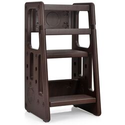 Tabureta-scara pentru copii Costway HY10011CF (Brown) Thumb