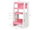 Tabureta-scara pentru copii Costway HY10011PI (Pink)