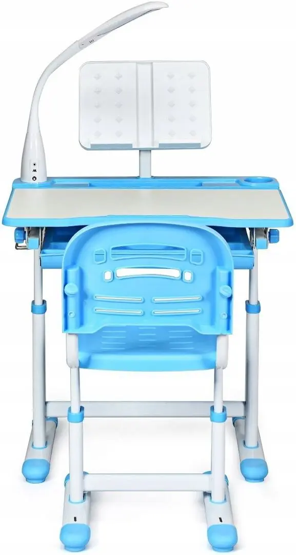 Set masa-tabla+scaun Costway HW67394DE-BL (Blue/White)