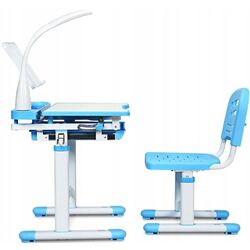 Set masa-tabla+scaun Costway HW67394DE-BL (Blue/White) Thumb