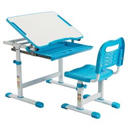 Set masa-tabla+scaun Costway HW67623BL (Blue) Thumb