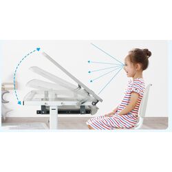 Set masa-tabla+scaun Costway HW67623GR (Grey) Thumb