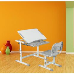 Set masa-tabla+scaun Costway HW67623GR (Grey)