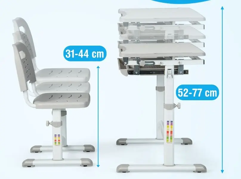 Set masa-tabla+scaun Costway HW67623GR (Grey)