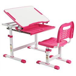 Set masa-tabla+scaun Costway HW67623PI (Pink) Thumb