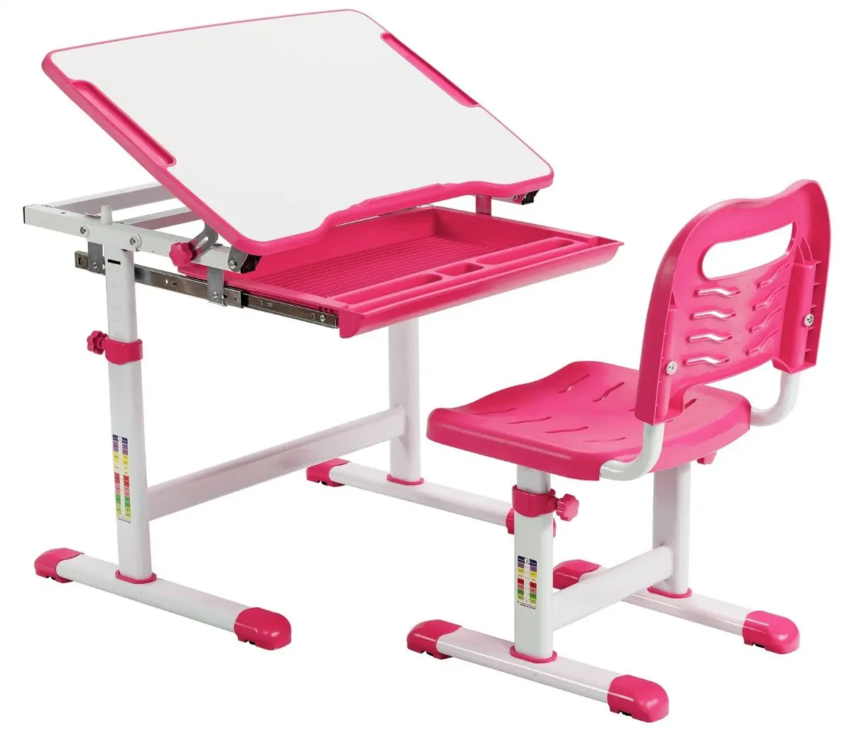 Set masa-tabla+scaun Costway HW67623PI (Pink)