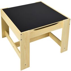 Set masa+2 scaune Costway BB5584NA (White/Natural) Thumb