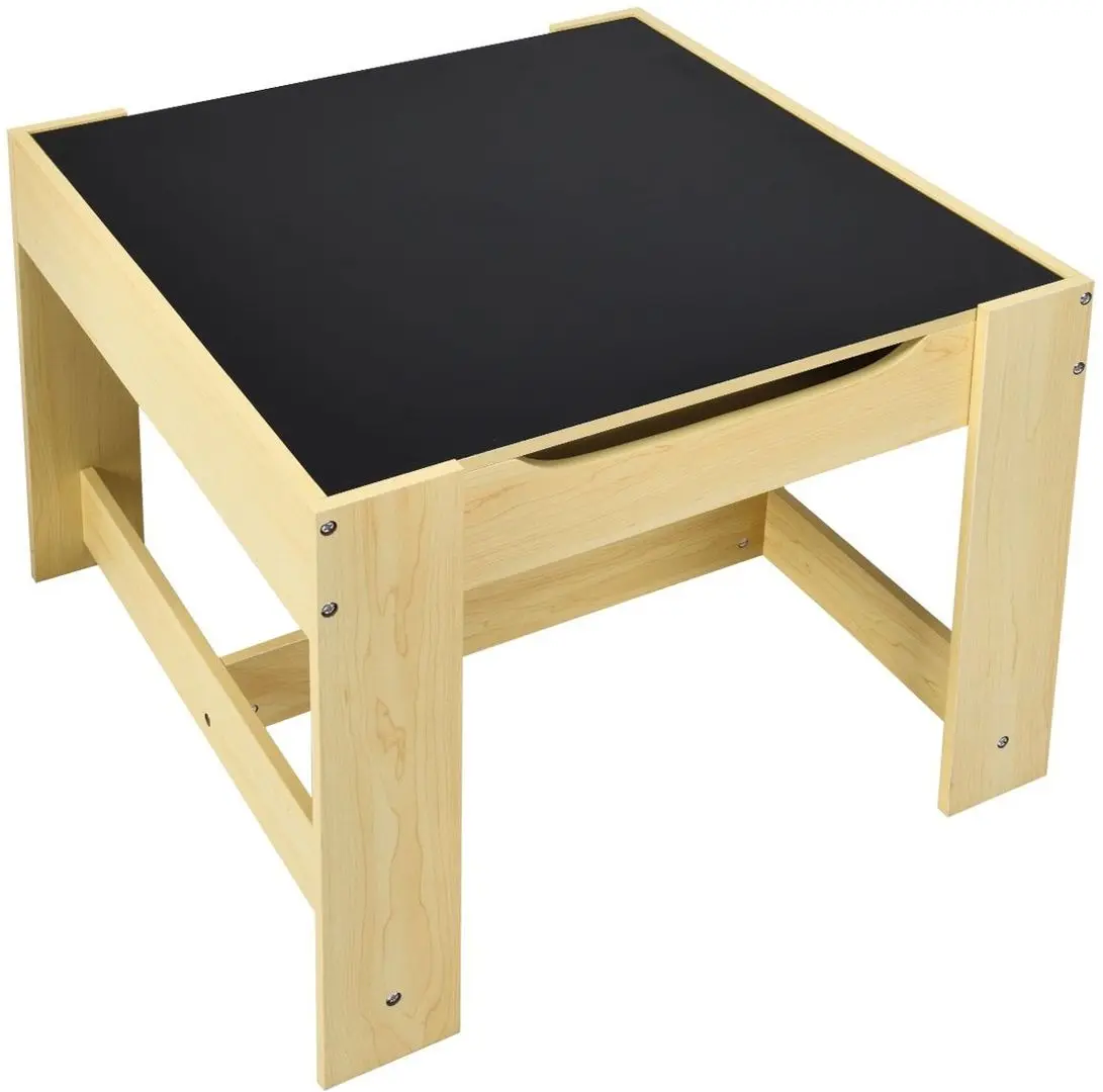 Set masa+2 scaune Costway BB5584NA (White/Natural)