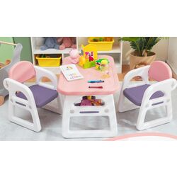 Набор стол + 2 стульчика Costway BB5694PI (Pink/Purple) Thumb
