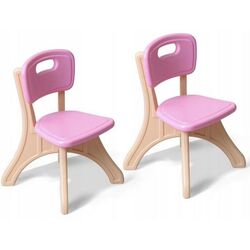 Set masa+2 scaune Costway HW56085PI (Pink/Light Brown) Thumb