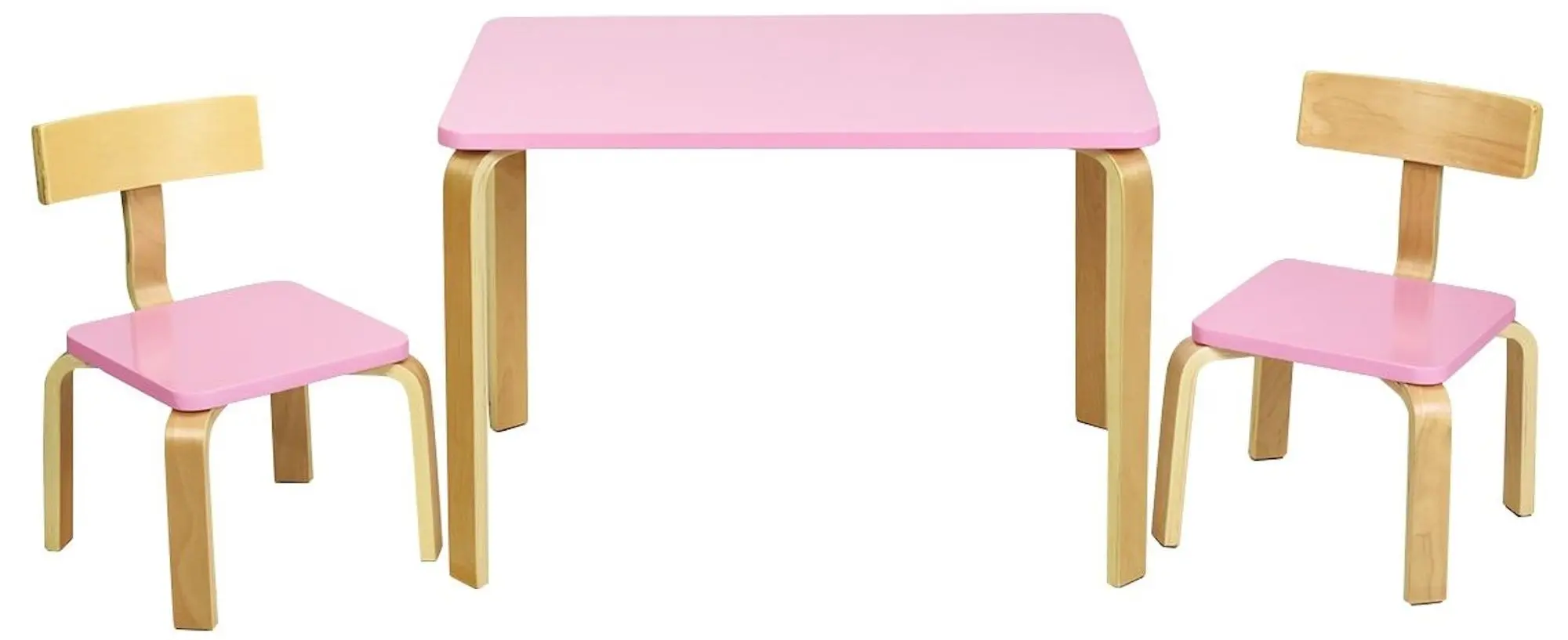 Set masa+2 scaune Costway HW63872PI (Pink)