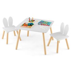 Set masa+2 scaune Costway HY10103WH (White) Thumb