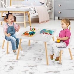 Set masa+2 scaune Costway HY10103WH (White) Thumb