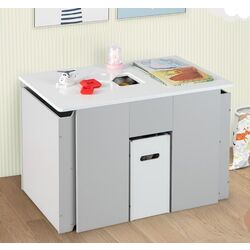 Set masa+2 scaune Costway HY10119GR (Grey) Thumb