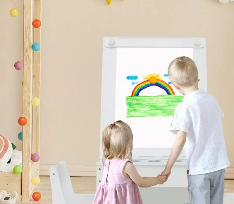 Set masa + 2 scaune Costway HY10243WH (White)