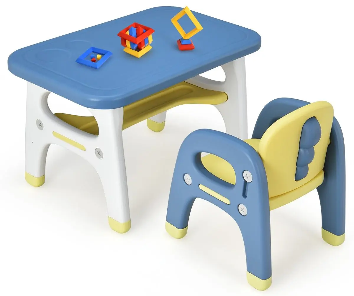 Набор стол+стульчик Costway BB5623BL (Blue)