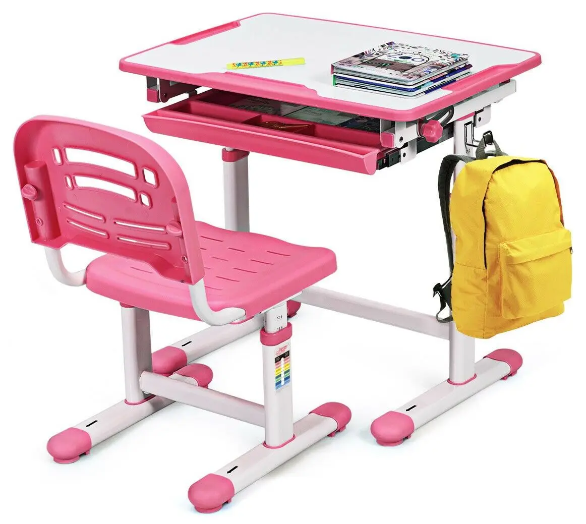 Set masa+scaun Costway HW65906PI (Pink)