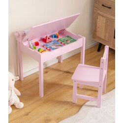 Set masa+scaun Costway HY10125PI (Pink) Thumb