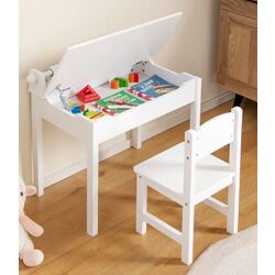 Набор стол+стульчик Costway HY10125WH (White) Thumb