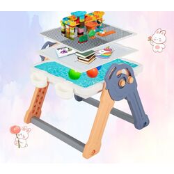 Набор стол + стульчик Costway TM10071 (Blue/Orange) Thumb